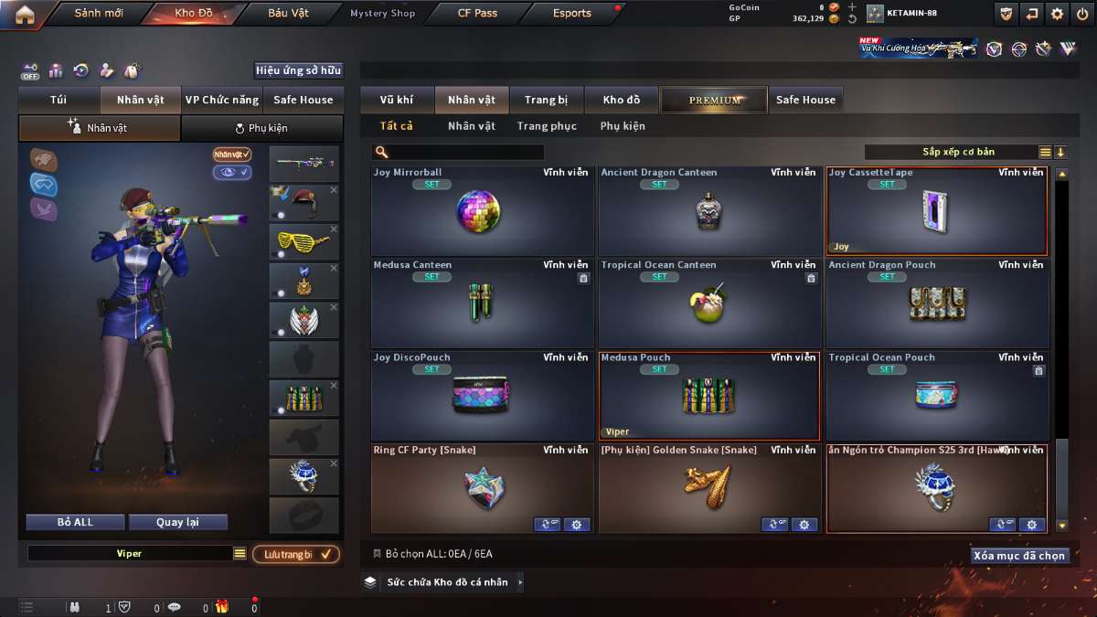 shop acc cf uy tin gia re